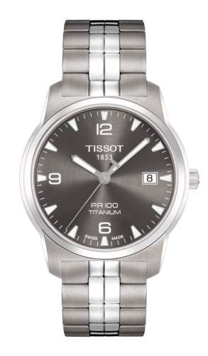 Tissot T049.410.44.067.00 : PR 100 Quartz 38 Titanium / Grey / Bracelet