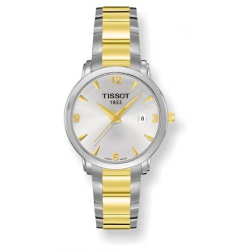 Tissot T057.210.22.037.00 : Everytime Small Stainless Steel / Yellow Gold PVD / Silver / Bracelet