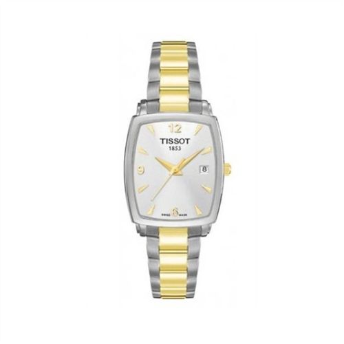 Tissot T057.910.22.037.00 : Everytime Tonneau Stainless Steel / PVD Yellow Gold / Silver / Bracelet