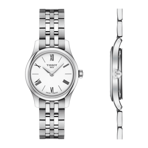 Tissot T063.009.11.018.00 : Tradition 5.5 Lady 25 Stainless Steel / White / Bracelet