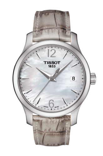 Tissot T063.210.17.117.00 : Tradition Lady Stainless Steel / MOP