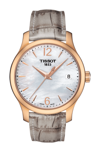 Tissot T063.210.37.117.00 : Tradition Lady PVD Rose Gold / MOP