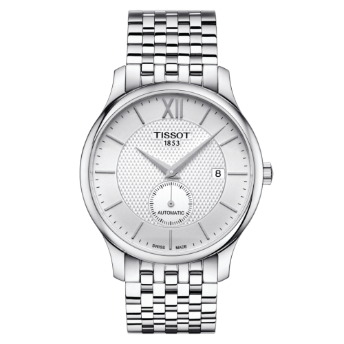 Tissot T063.428.11.038.00 : Tradition Automatic Small Second Stainless Steel / Silver / Bracelet