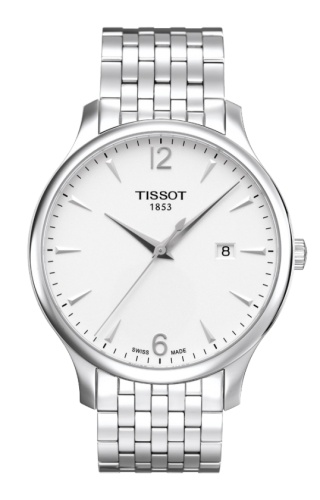 Tissot T063.610.11.037.00 : Tradition Quartz 42 Stainless Steel / Silver / Bracelet