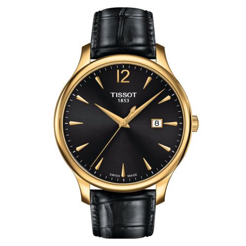 Tissot T063.610.36.057.00 : Tradition PVD Yellow Gold / Black