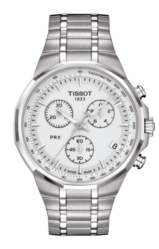 Tissot T077.417.11.031.00 : PRX Chronograph Quartz Stainless Steel / Silver