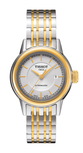 Tissot T085.207.22.011.00 : Carson Automatic 29.5 Stainless Steel / Yellow Gold PVD / Silver / Bracelet