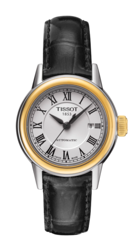 Tissot T085.207.26.013.00 : Carson Automatic 29.5 Stainless Steel / Yellow Gold PVD / Silver / Strap