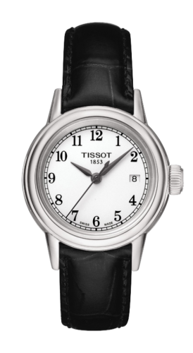 Tissot T085.210.16.012.00 : Carson Quartz 29.7 Stainless Steel / White / Strap