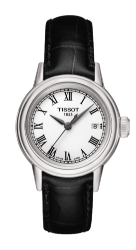 Tissot T085.210.16.013.00 : Carson Quartz 29.7 Stainless Steel / White / Strap