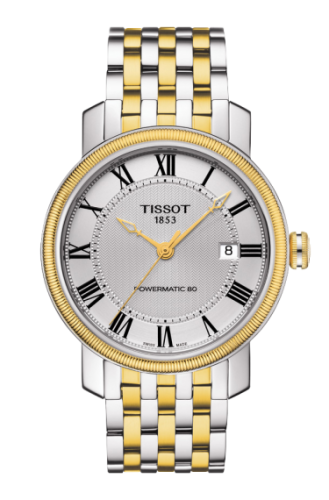Tissot T097.407.22.033.00 : Bridgeport Powermatic 80 Two Tone / Silver Roman / Bracelet