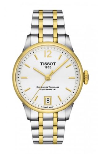 Tissot T099.207.22.037.00 : Chemin des Tourelles Powermatic 32 Stainless Steel / Yellow Gold / Silver / Bracelet