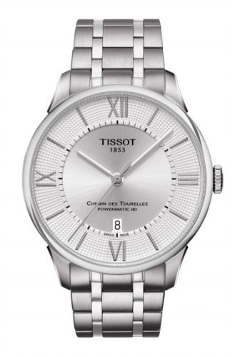 Tissot T099.407.11.038.00 : Chemin des Tourelles Powermatic 80 Silver Roman / Bracelet
