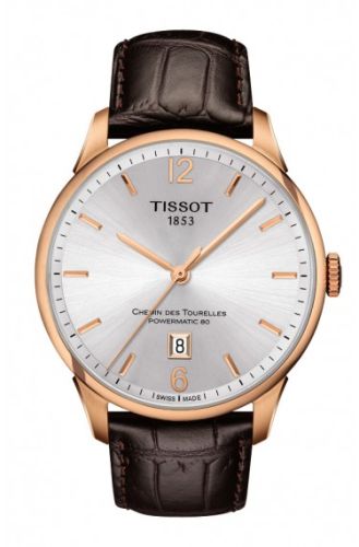 Tissot T099.407.36.037.00 : Chemin des Tourelles Powermatic 80 Rose PVD / Silver