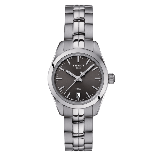 Tissot T101.010.11.061.00 : PR 100 Quartz 25 Stainless Steel / Grey / Bracelet