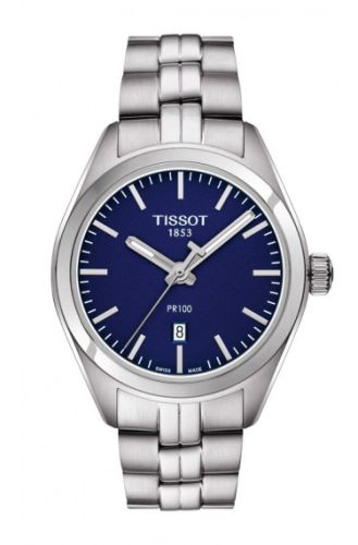Tissot T101.210.11.041.00 : PR 100 Quartz 33 Stainless Steel / Blue / Bracelet