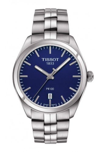 Tissot T101.410.11.041.00 : PR 100 Quartz 39 Stainless Steel / Blue / Bracelet