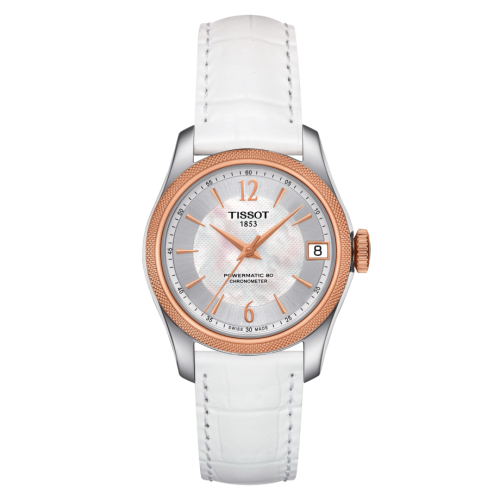 Tissot T108.208.26.117.00 : Ballade Powermatic 80 COSC 32 Stainless Steel / Rose Gold PVD / MOP / Strap