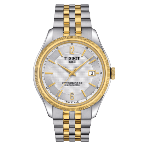 Tissot T108.408.22.037.00 : Ballade Powermatic 80 41 Stainless Steel / Yellow Gold PVD / Silver / Bracelet