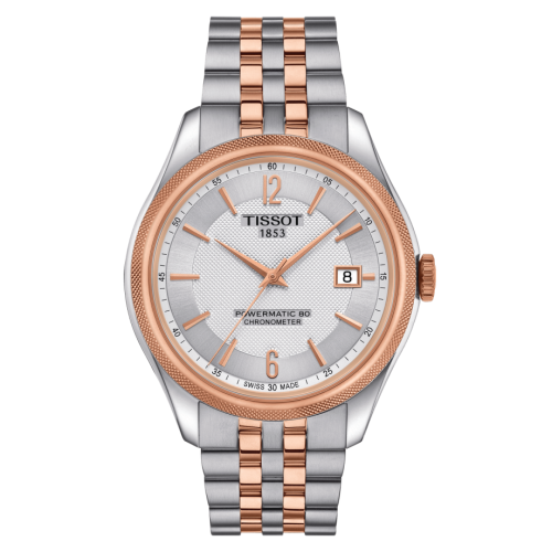 Tissot T108.408.22.037.01 : Ballade Powermatic 80 41 Stainless Steel / Rose Gold PVD / Silver / Bracelet