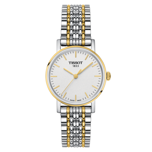 Tissot T109.210.22.031.00 : Everytime Small Stainless Steel / Yellow Gold PVD / Silver / Bracelet