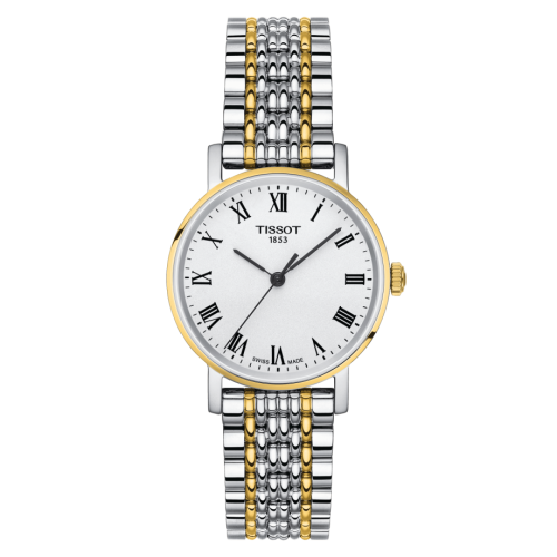 Tissot T109.210.22.033.00 : Everytime Small Stainless Steel / Yellow Gold / Silver / Bracelet