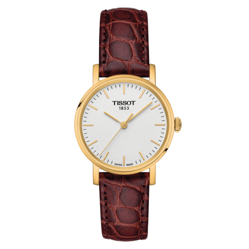 Tissot T109.210.36.031.00 : Everytime Small Yellow Gold PVD / Silver / Strap