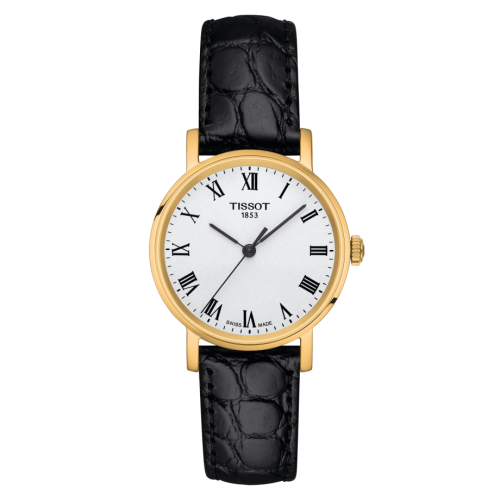 Tissot T109.210.36.033.00 : Everytime Small Yellow Gold PVD / Silver / Strap