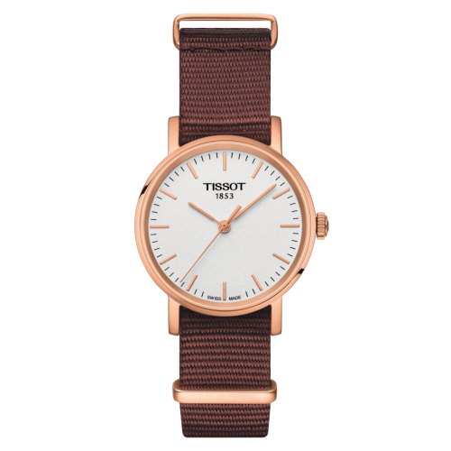 Tissot T109.210.37.031.00 : Everytime Small Rose Gold PVD / Silver / NATO