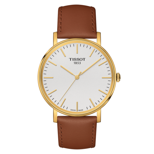 Tissot T109.410.36.031.00 : Everytime Medium Yellow Gold PVD / Silver / Strap