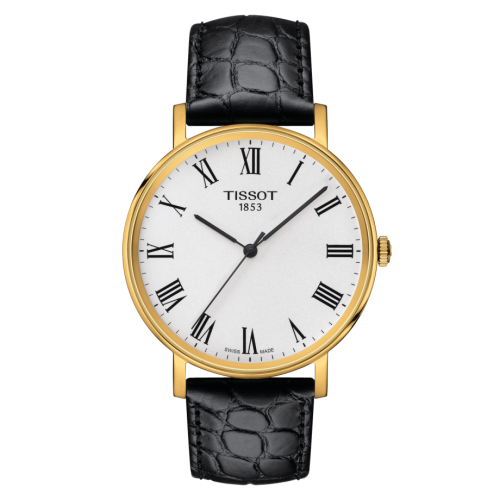 Tissot T109.410.36.033.00 : Everytime Medium Yellow Gold PVD / Silver / Strap