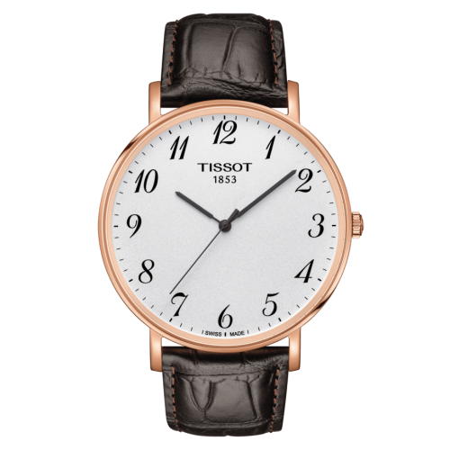 Tissot T109.610.36.032.00 : Everytime Large Rose Gold PVD / Silver / Strap