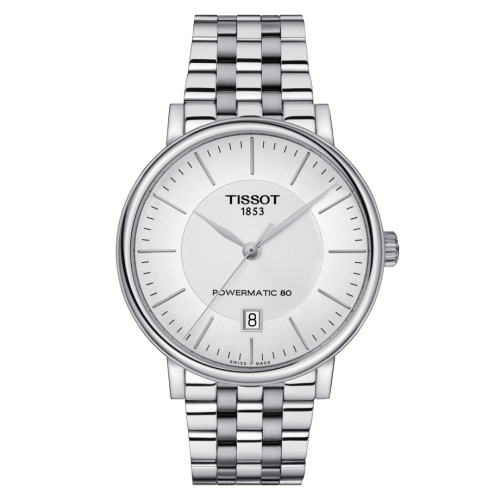 Tissot T122.407.11.031.00 : Carson Premium Powermatic 80 Stainless Steel / Silver / Bracelet