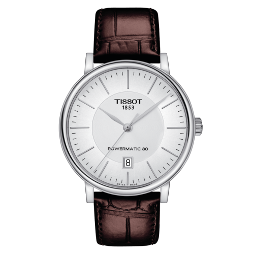 Tissot T122.407.16.031.00 : Carson Premium Powermatic 80 Stainless Steel / Silver / Strap