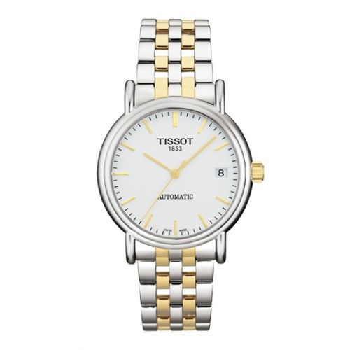 Tissot T95.2.483.31 : Carson Automatic 35.5 Stainless Steel / Yellow Gold PVD / Silver / Bracelet