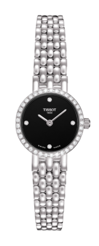 Tissot T74.5.112.56 : Caliente Quartz 19.5 White Gold / Diamond / Black / Bracelet