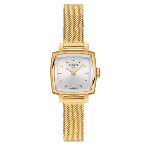 Tissot T058.109.33.031.00 : Lovely Square PVD Yellow Gold / Silver