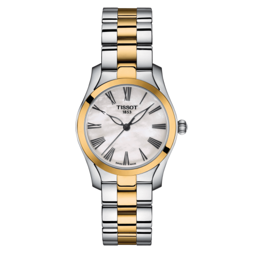 Tissot T112.210.22.113.00 : T-Wave Stainless Steel - Yellow Gold / MOP / Bracelet