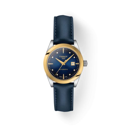 Tissot T930.007.46.046.00 : T-My Automatic Stainless Steel - Yellow Gold / Blue Gradient