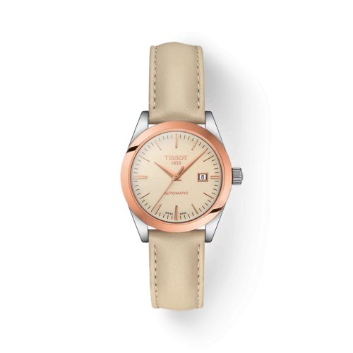 Tissot T930.007.46.261.00 : T-My Automatic Stainless Steel / Rose Gold / Beige