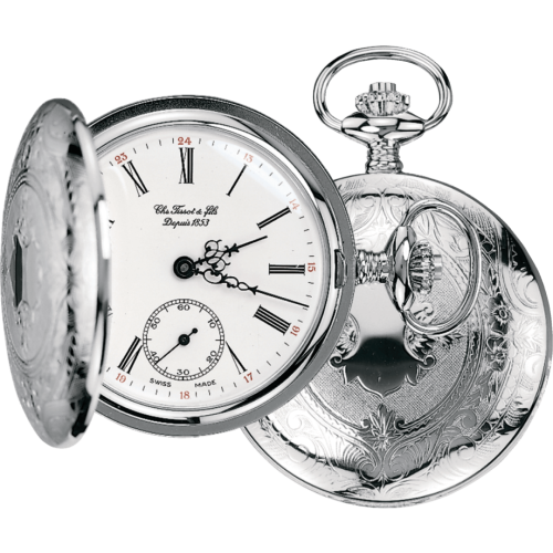 Tissot T83.6.401.13 : Tissot Savonnette Mechanical Stainless Steel / White