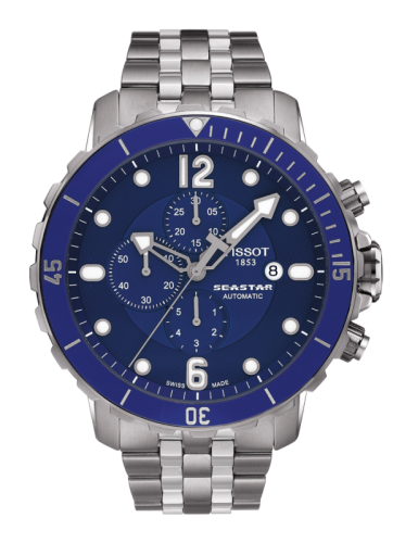 Tissot T066.427.11.047.02 : Seastar 1000 Automatic Chronograph Blue Ceramic