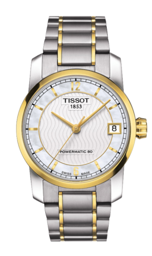 Tissot T087.207.55.117.00 : Powermatic 80 Lady Titanium / PVD Gold / MOP
