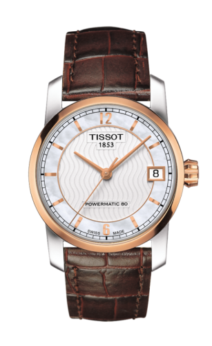 Tissot T087.207.56.117.00 : Powermatic 80 Lady Titanium / PVD Gold / MOP