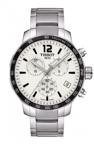 Tissot T095.417.11.037.00 : Quickster Chronograph Stainless Steel / Silver / Bracelet
