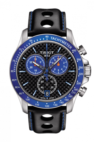 Tissot T106.417.16.201.01 : V8 Quartz Chronograph Stainless Steel / Carbon / Strap / Alpine