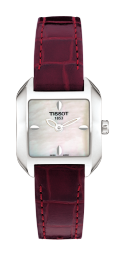 Tissot T02.1.256.71 : T-Wave Square Quartz 23.6 Stainless Steel / MOP / Strap