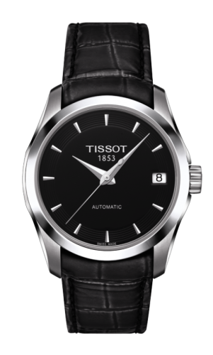 Tissot T035.207.16.051.00 : Couturier Automatic Ladies Black / Strap