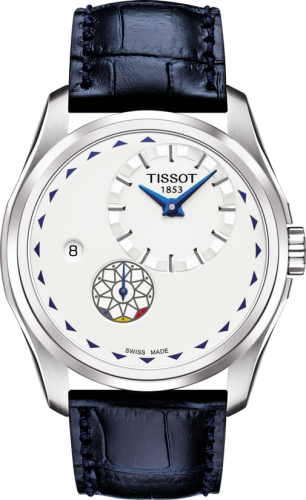 Tissot T035.428.16.031.01 : Couturier Automatic Small Second Stainless Steel / Silver / Strap / Romania Centenary
