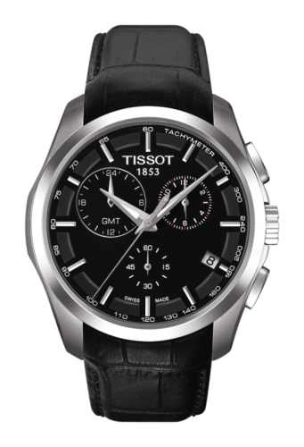 Tissot T035.439.16.051.00 : Couturier Quartz Chronograph GMT Black